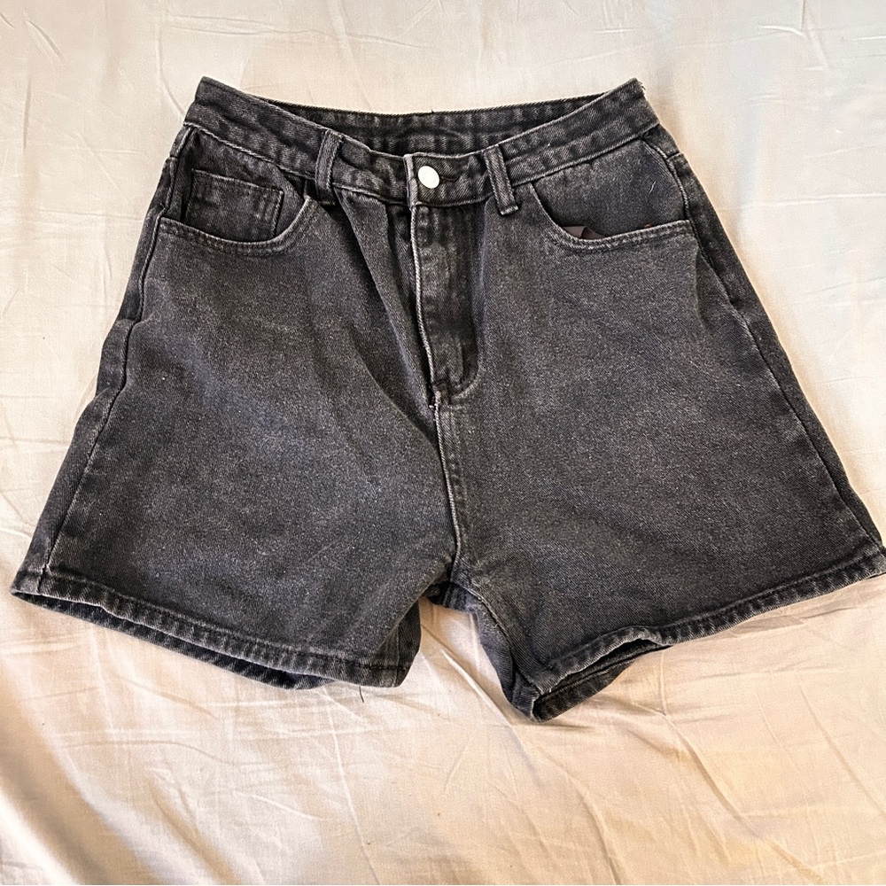 Black Denim Women's Shorts